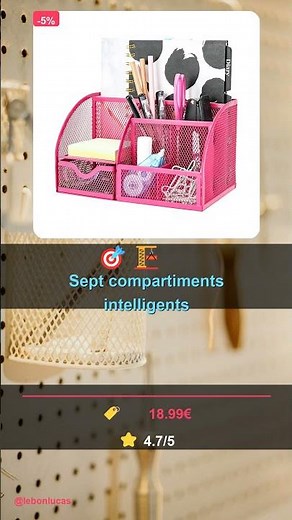 Organisateur de bureau à 18,99€ — comment vraiment ranger son espace