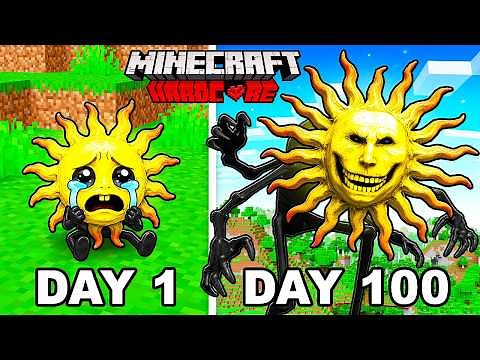 I Survived 100 Days as SUNMAN MONSTER in Minecraft!
