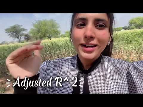 R^2 adjust explain me how to eplain || khushigrewall || #ai #sort #viral