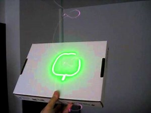 Laser tracking projection with Kinect and OpenCV