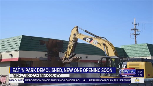 Richland Eat 'n Park begins demolition, preparation for opening of new building