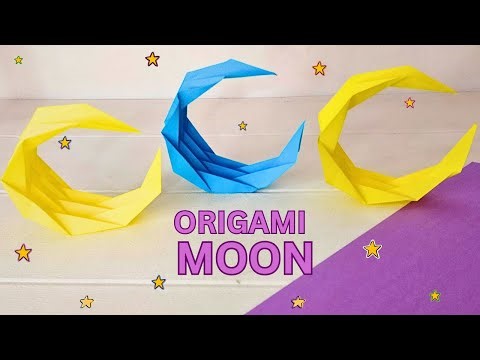 Paper Craft Moon 🌙 | Easy Origami Moon Tutorial