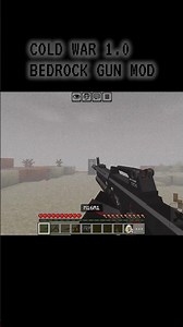 Showcase COLDWAR BEDROCK GUN MOD #minecraft #minecraftvideos