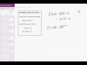 11 13 Evaluating a cube root function