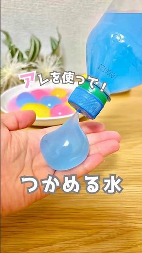 ＼このやり方はナイスっ🤩👍✨／ペットボトルでつかめる水💧