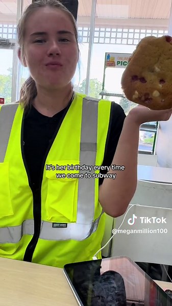We’ve had so many free cookies!🤣🍪 #subway #lol #free #birthday #yay #fyp #foryou