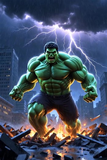 Hulk's Epic Cartoon Fight Scene