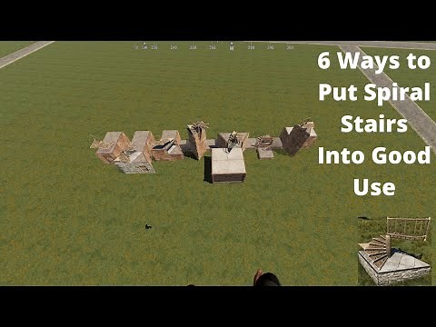 How to put SPIRAL STAIRS in Good use | Rust Base Building 4.0 | Rust tips