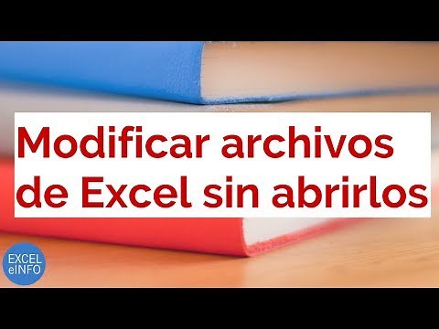 Modify Excel files without open them using VBA and macros @EXCELeINFO