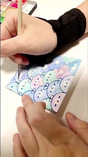 【#illustration】Rabbit complete🐰【#illustration】#making #shorts #rabbit #watercolor
