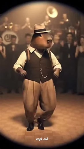 capi ai on Instagram: "Happy Saturday! ☺️ #capybara #retroaesthetic #dancelife #trending #viral"