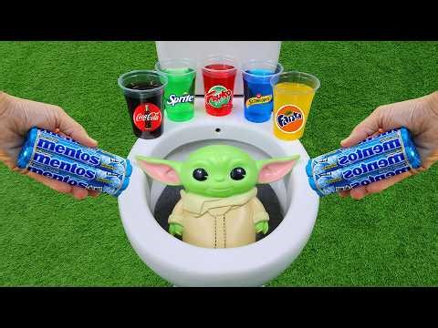 Alien VS Fanta, Coca Cola, Sprite, Fruko, Schweppes and Mentos in the toilet