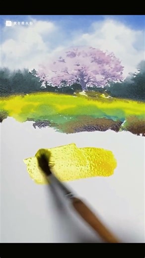 Painting Spring in Watercolor | Day 4, Part 2#Watercolor #SpringWatercolor #WatercolorPainting