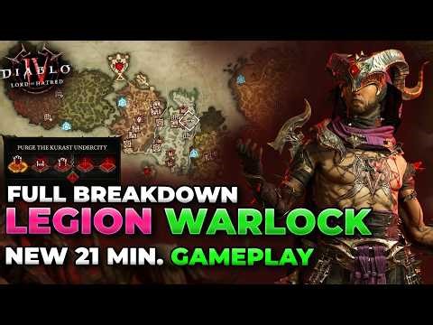 FULL BREAKDOWN: Legion Warlock Skills 🔥 | Diablo 4: Lord of Hatred Gameplay