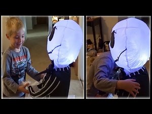 Max Unboxing His New Jack Skellington Inflatable! + The Nightmare Before Christmas Lights w/Music!