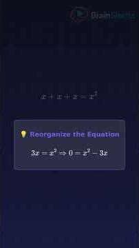 Solve 3x = x^2 - Most People Miss This!
