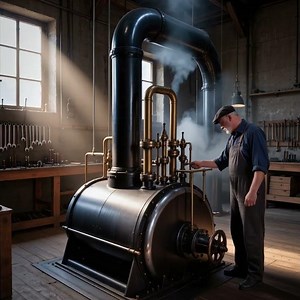The Steamworks Inspector — Victorian Engineer. #victorian #engineer #steamengine
