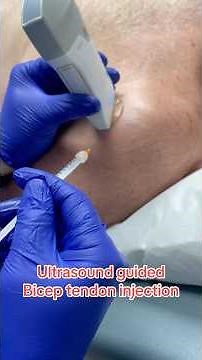 Ultrasound guided injection of Bicep tendon sheath ￼ #shoulderinjury #bicepstendon #injection