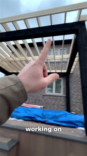 Toronto Deck Build Update | Wolf PVC Decking & Timber Roof Structure