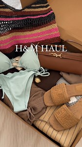 H&M UNBOXING HAUL 🙌🏽📦 It’s the turquoise bikini & silky trousers for me 🤤 What’s standing out to you? I’m obsessed with it all! And definitely keeping the boxy blue striped shirt 🫐 Try-on coming tomorrow 🥰🥰 #hm #summerstyle #unboxing 🗝️ Style styling stylist basic basics capsule wardrobe idea ideas fashion inspo inspiration ootd outfit of the day grwm get ready with me getting dressed reel mix and match easy to put together staple simple minimal monochrome neutral tones classic classy ch