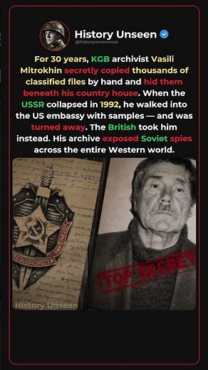 He Smuggled the KGB's Secrets West—And No One Believed Him 📁