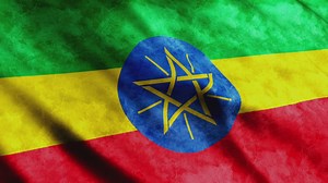 3D flag of Ethiopia country - Free Stock Video