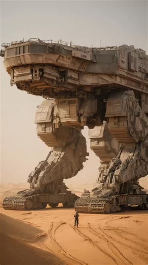 Visual AI on Instagram: "The Sentinel Reconfigures The massive ground Unit looks dormant, almost broken, until the Opeor gives the command. The sound of massive hydraulics screams as the Platform locks into its final vertical posture. Is this an orbital communications beacon or a defensive mechanism? #fyp #scifiart #robot #battletech #cyberpunk scifi battletech"