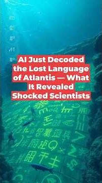 AI Just Decoded the Lost Language of Atlantis —What It Revealed Shocked Scientists #history #mystery