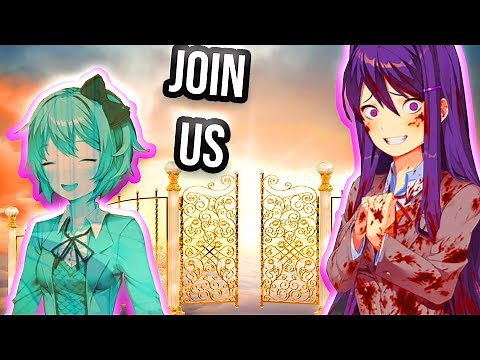 Yuri, Monika, Sayori, and Natsuki DIE and go to Heaven (DDLC MODS)(Doki Doki Storm Mod)