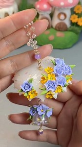 96K views · 2.1K reactions | Let's make a romantic purple umbrella wind chime together . . . #umbrella #Romantic #purple #clay | Clay art | Facebook