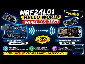nRF24L01 Tutorial for Beginners | Arduino UNO ↔ ESP8266 Wireless Communication