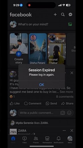 How to fix Facebook session Expired please login again | Facebook login problem #shorts #facebook