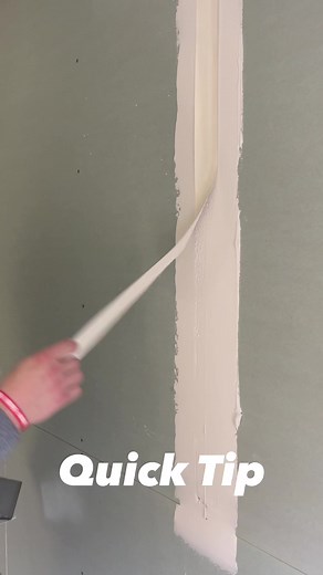 How to properly install paper tape when compounding walls. #diy #work #realestate #homeimprovement #homerenovation #tipsandtricks #construction #contractor #renovation #construction #hardwork | Misha Panchishak