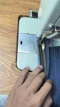 easy way to sew a zipper on jeans