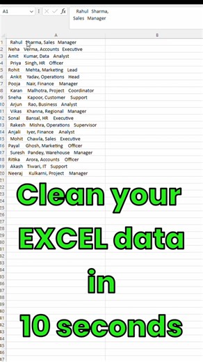 Clean Excel Data Instantly