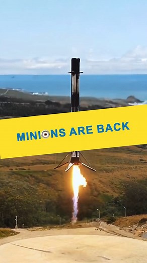 Minions are back #ReusableRockets #MinionsInSpace #SpaceX #VerticalLanding #SpaceflightFuture #ExploreTheCosmos #SpaceXMinions #falcon9 #RocketRevolution #StarshipJourney #UniverseCalling #MinionsAndMachines #SpaceFrontier #rocketry #MissionToMarsWithMinions #nasa #explorespaces | Spaceagency.blog