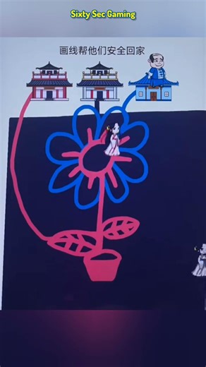 Drawing lines to help them get home safely #shorts #viral #trending