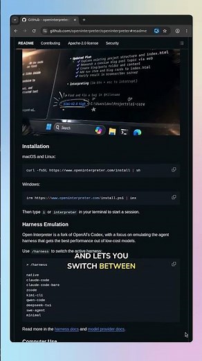Open Interpreter: Free Coding Agent for Low-Cost AI Models