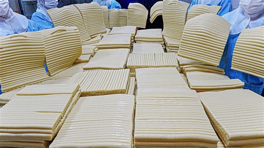 189K views · 4.4K reactions | Mass production of Korean tteokbokki meal-kit food factory - Korean food factory | Food Processing | Facebook