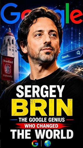Sergey Brin Biography 🔥 The Genius Who Co-Founded Google | Inspirational Success Story #sergeybrin