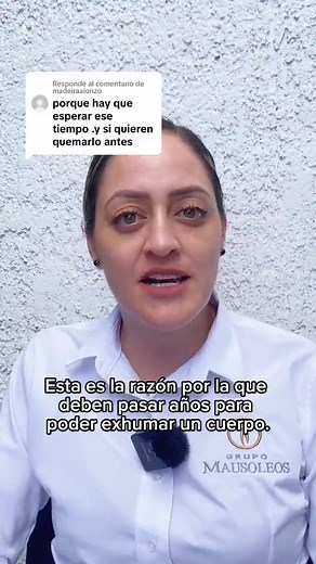 Respuesta a @madeiraalonzo Esta es la razón por la que deben pasar años para exhumar un cuerpo. #exhumar #funeral #entierro #guardianesderecuerdos #mausoleos #cuu