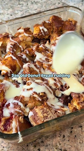 Day Old Donut Bread Pudding Recipe