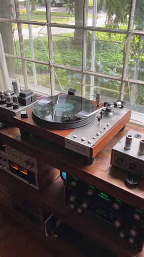 Here’s the Marantz music sampler spinning on a 50 year old Marantz 6300 record player. | Budget Audiophiler