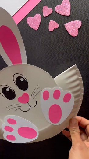 1.6M views · 13K reactions | Paper plate Easter bunny | Easter bunny paper crafts #easter #easterbunny #eastercrafts #diyeaster | Craftish Corner | Facebook