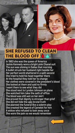 Jackie Kennedy Refused To Change Her Pink Suit