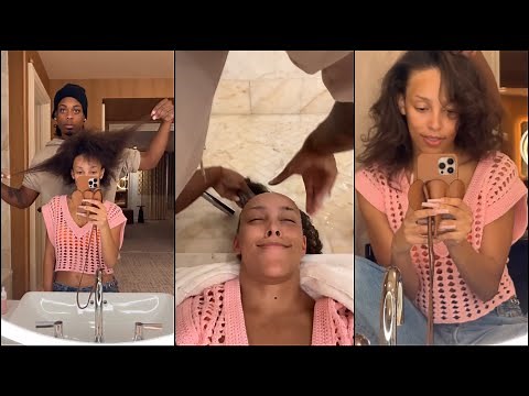 Doja Cat Gets Her Hair Done