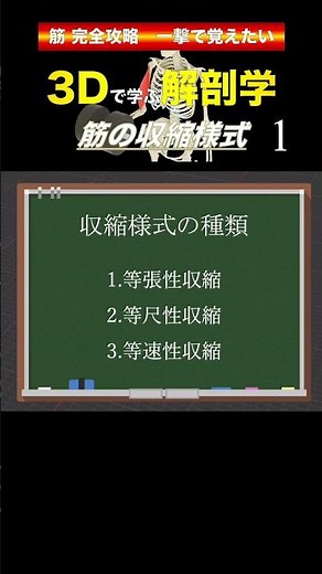 ３つの筋収縮様式 〇〇性収縮ってどんな運動？ 筋の収縮様式の違い #筋トレ #ボディメイク #pt国試