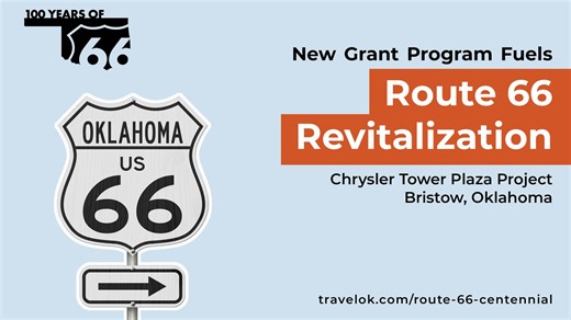 Route 66 is turning 100 in 2026 and Oklahoma is preparing for the celebration with the Project 66 Grant, supporting Oklahoma communities along the Mother Road. In this episode of our Route 66 video series, we hear from Joe Trigalet with the Bristow Historical Society and Kristin Weaver, a board member of the Route 66 Midpoint Corridor Association, who discuss how Bristow used the Grant to restore and relocate the Chrysler/Plymouth Tower, a 102-foot neon sign, the tallest free-standing advertisin
