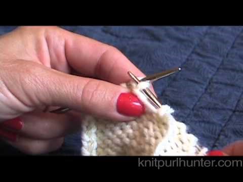 P2tog Through the Back Loop (p2tog tbl)