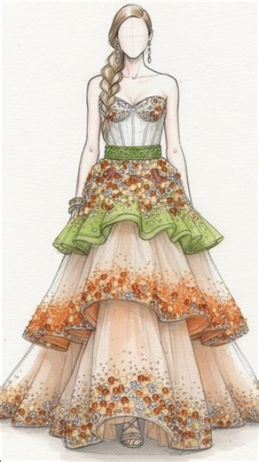 Rolled into runway🍣❤️How i turned my illustration into reality#fashionillustration#shorts#ai#shorts